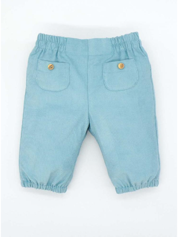 PANTALON CON GOMITA PANA  AZUL 2A