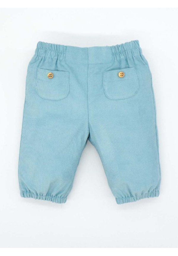 PANTALON CON GOMITA PANA  AZUL 2A
