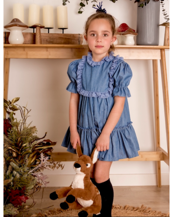 VESTIDO DENIM - MON PETIT BONBON