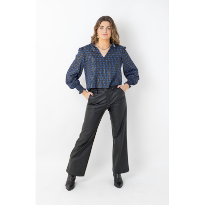 PANTALÓN PIEL NEGRO - OSAMORE