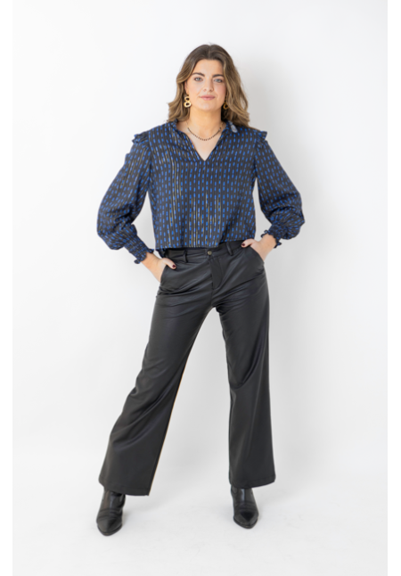 PANTALÓN PIEL NEGRO - OSAMORE