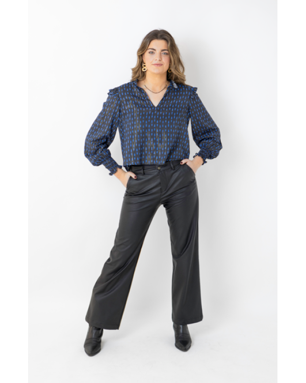 PANTALÓN PIEL NEGRO - OSAMORE