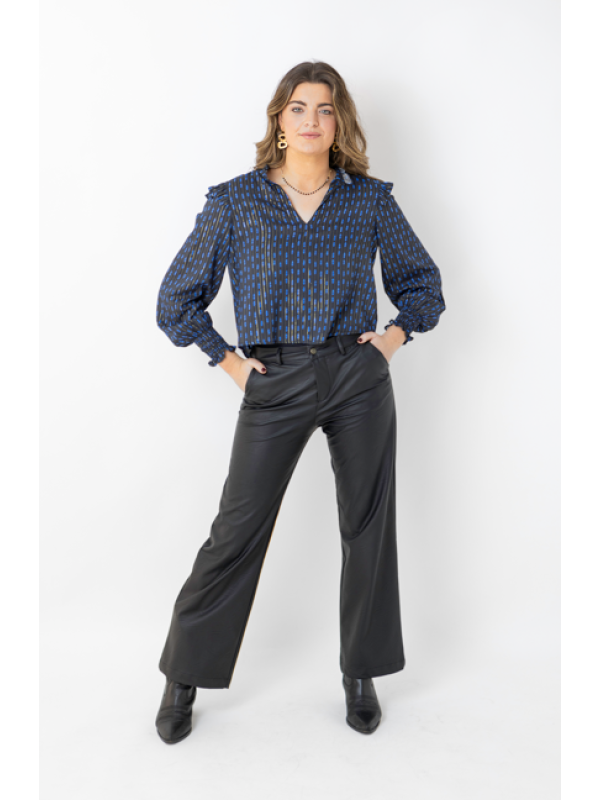 PANTALÓN PIEL NEGRO - OSAMORE