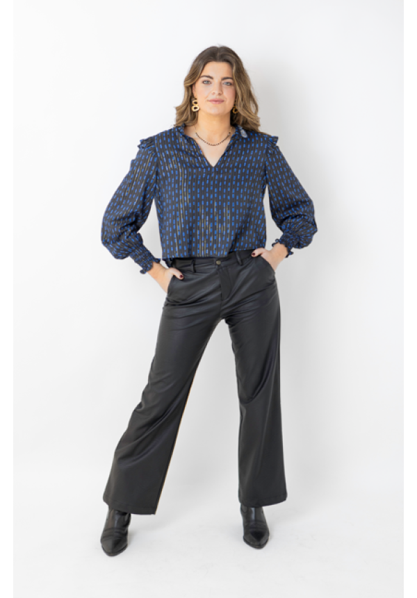 PANTALÓN PIEL NEGRO - OSAMORE