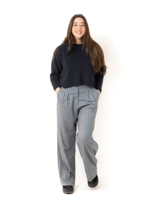 PANTALÓN ESPIGUILLA GRIS - OSAMORE