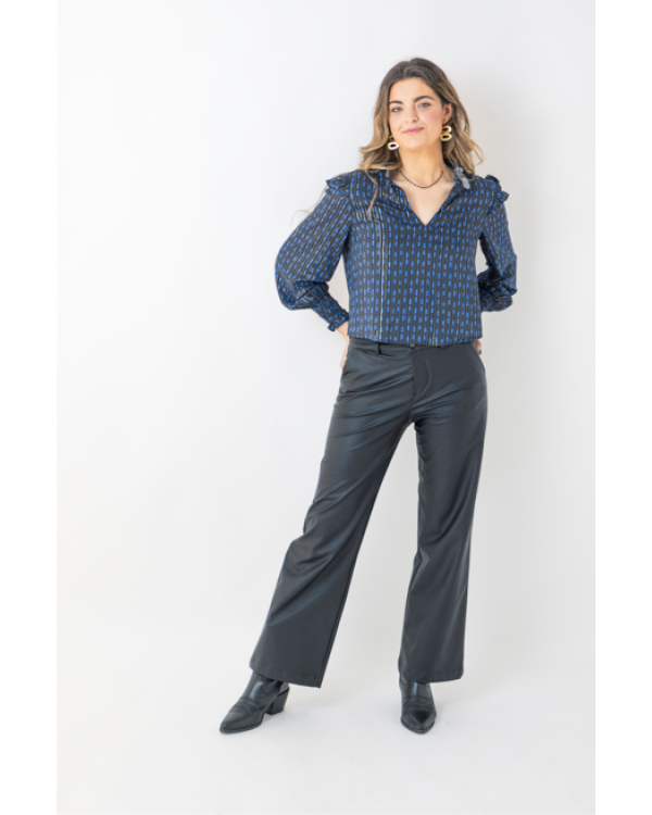 PANTALÓN PIEL NEGRO - OSAMORE