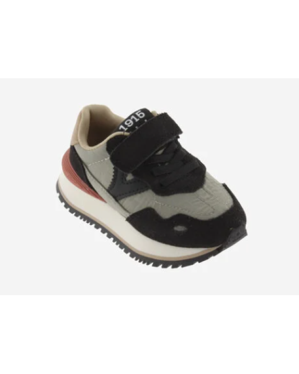 ZAPATILLA NEGRA/VERDE - VICTORIA