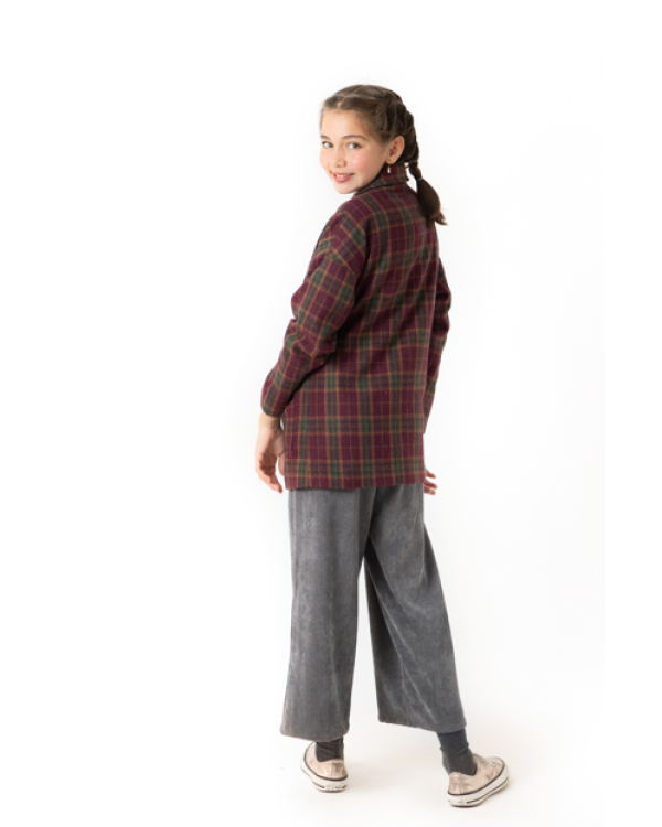 AMERICANA CUADROS GRANATE - OSAMORE