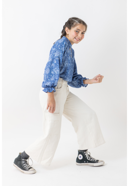 PANTALÓN BOLSILLOS MARFIL - OSAMORE