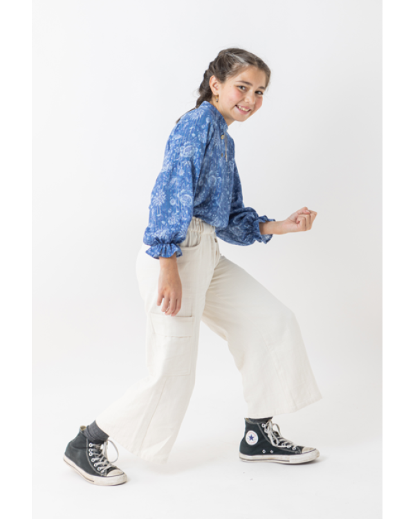 PANTALÓN BOLSILLOS MARFIL - OSAMORE