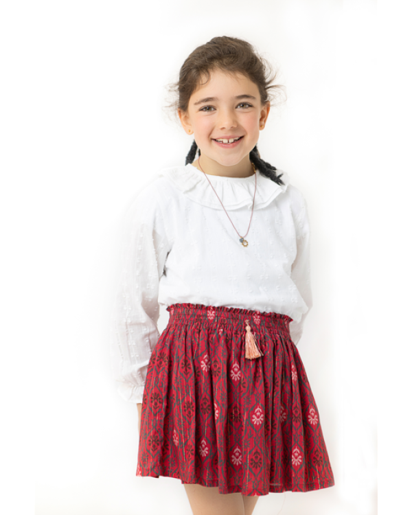 FALDA PANTALÓN GUINDA - OSAMORE