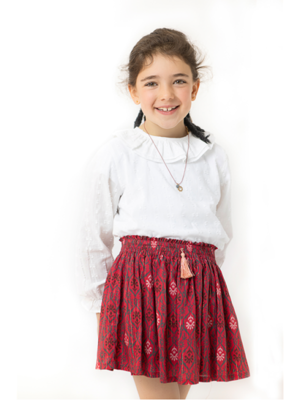 FALDA PANTALÓN GUINDA - OSAMORE